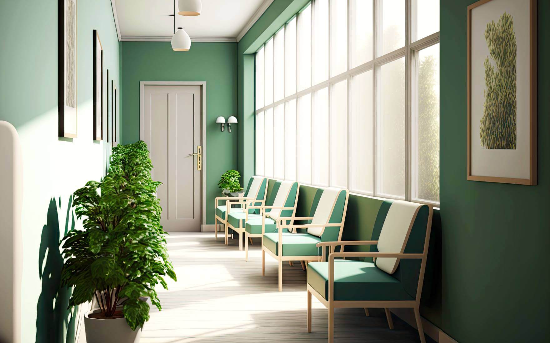 Poczekalnia z roślinami?